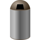 download Trash Can clipart image with 180 hue color