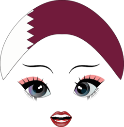 Pretty Qatari Girl Smiley Emoticon