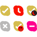 download Skype Status Icons clipart image with 315 hue color