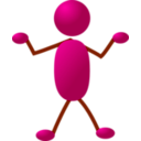 download Stickman 05 clipart image with 135 hue color