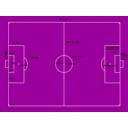 download Football Pitch Measurements clipart image with 180 hue color