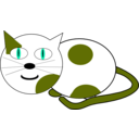 download Cat3 clipart image with 45 hue color