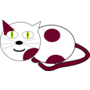 download Cat3 clipart image with 315 hue color