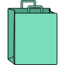 download Paper Shopping Bag clipart image with 135 hue color