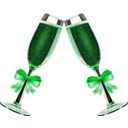 download Champagne Glass Remix 4 clipart image with 90 hue color