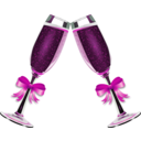 download Champagne Glass Remix 4 clipart image with 270 hue color