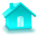 download Home clipart image with 180 hue color