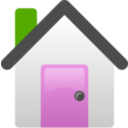 download House clipart image with 90 hue color