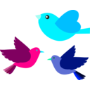 download Passarinhos Birds clipart image with 135 hue color
