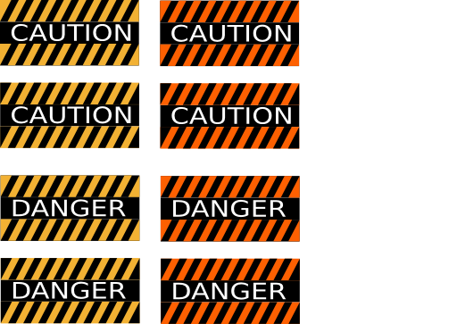 Caution And Danger Signs