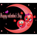 download Happy Valentine Smiley Emoticon clipart image with 315 hue color