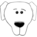 download Dog Face Cartoon World Label clipart image with 135 hue color