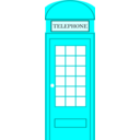 download London Phonebooth clipart image with 180 hue color