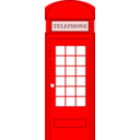 download London Phonebooth clipart image with 0 hue color
