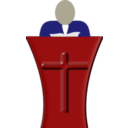 download Preacher clipart image with 0 hue color