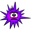 download Funny Red Bacteria clipart image with 270 hue color