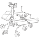 download Mars Exploration Rover clipart image with 45 hue color