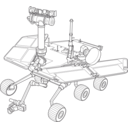 download Mars Exploration Rover clipart image with 315 hue color