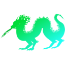 download Dragon clipart image with 135 hue color