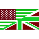 download Us Uk Flag clipart image with 135 hue color