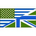 download Us Uk Flag clipart image with 225 hue color