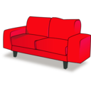 download Sofa Tandem clipart image with 315 hue color