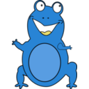 download Happy Frog clipart image with 90 hue color