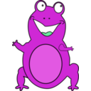 download Happy Frog clipart image with 180 hue color