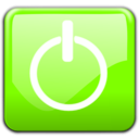 download Shutdown Button clipart image with 90 hue color