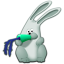 download Bunny Eating Carrot clipart image with 135 hue color
