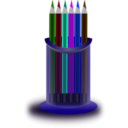download Pencil Stand 2 clipart image with 225 hue color