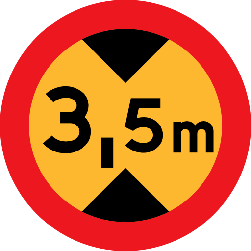 3 5 M Sign