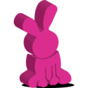 download Rabbit clipart image with 270 hue color