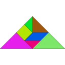 download Tangram clipart image with 270 hue color