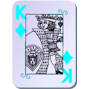 download Guyenne Deck King Of Diamonds clipart image with 180 hue color