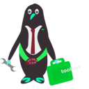 download President Of Penguins clipart image with 135 hue color