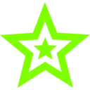 download Red Star In Star clipart image with 90 hue color