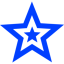 download Red Star In Star clipart image with 225 hue color