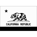 download Flag Of California Thin Border Monochrome clipart image with 45 hue color