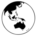 Earth Globe Oceania