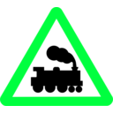 download Roadsign Train clipart image with 135 hue color