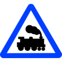 download Roadsign Train clipart image with 225 hue color
