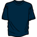 download Brown T Shirt clipart image with 180 hue color