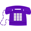 download Red Phone clipart image with 270 hue color