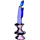 download Candle 1 clipart image with 180 hue color