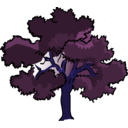 download Oak Tree clipart image with 225 hue color