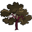 download Oak Tree clipart image with 315 hue color