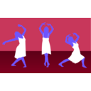 download Girl Dance clipart image with 225 hue color