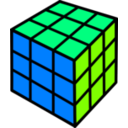 download Rubik Cube clipart image with 90 hue color