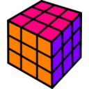 download Rubik Cube clipart image with 270 hue color